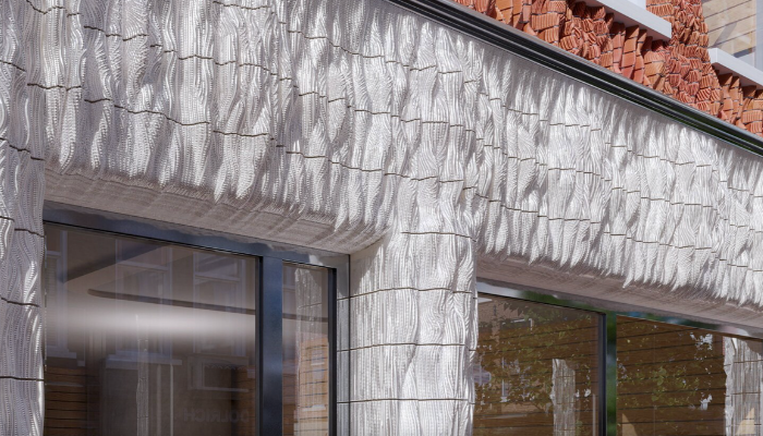 the 3D printed facade