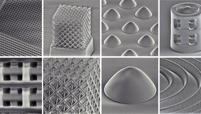3D printed quartz glass structures 