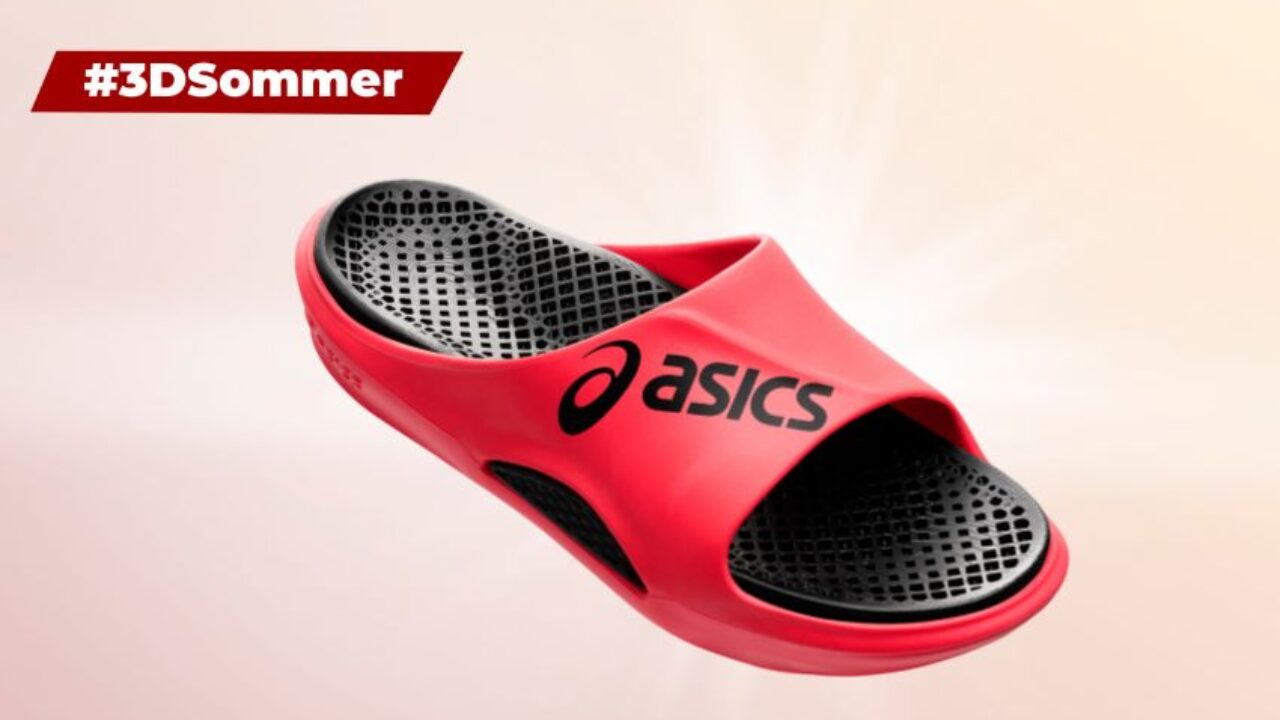 Asics slide sandals hotsell