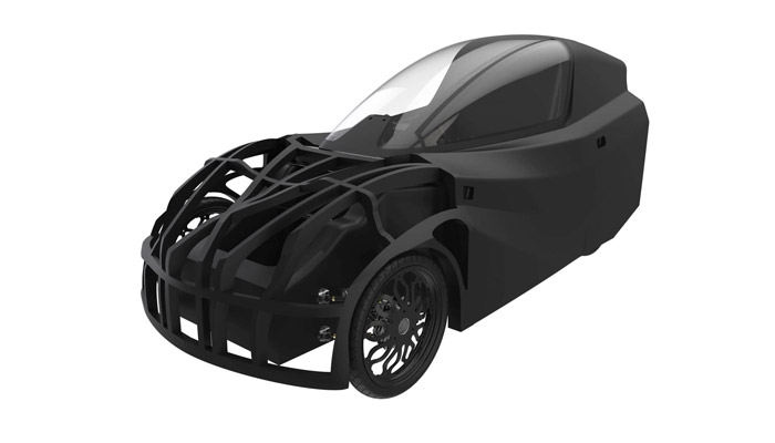 3D-gedrucktes Elektroauto