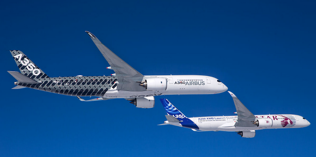 Der Aribus A350 besitzt über 1000 3D-gedruckte Bauteile