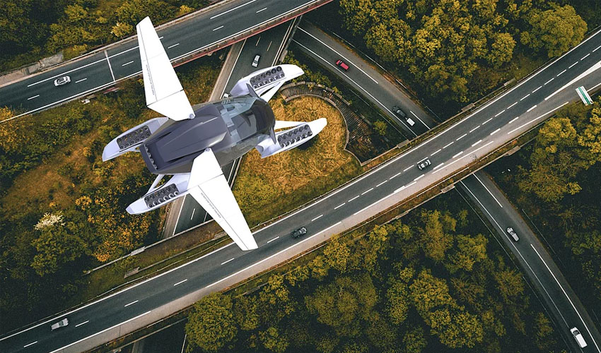 Formula-das fliegende 3D-gedruckte Auto