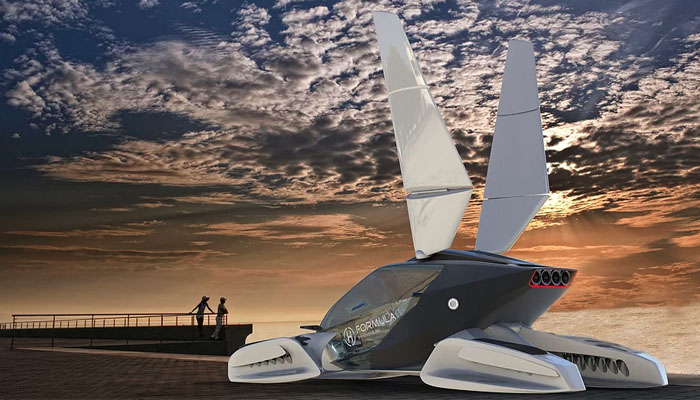 Formula-das fliegende 3D-gedruckte Auto