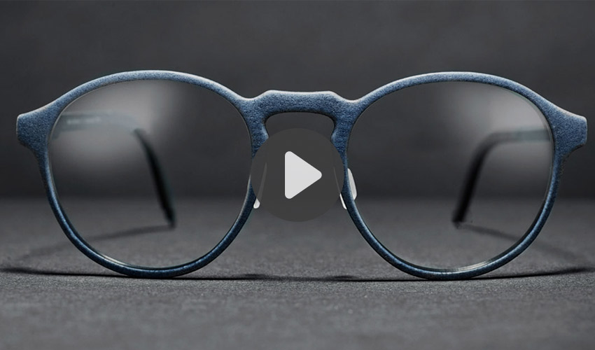 3D-gedruckte Brillenfassung