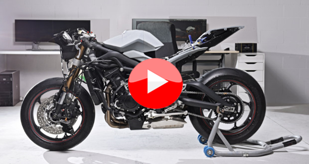 Zortrax 3D gedrucktes Motorrad; Zuckerbergs Beast als 3D Replikation