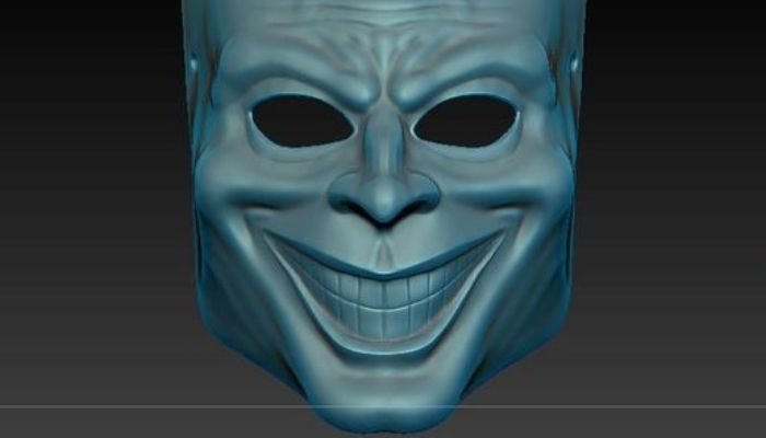 3D printed joker mask
