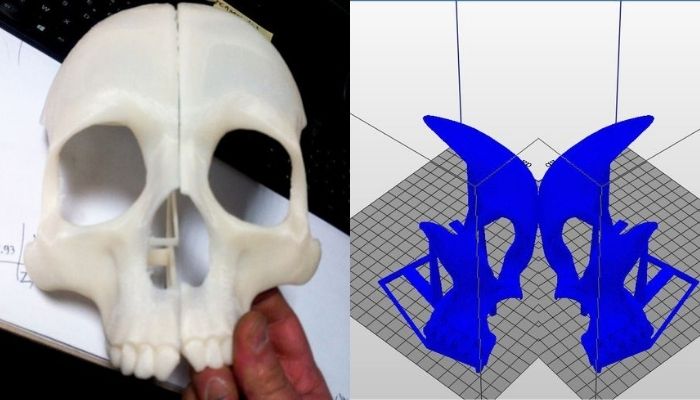 3D printed skull mask