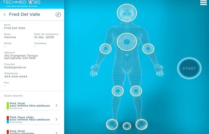 application de numérisation 3D