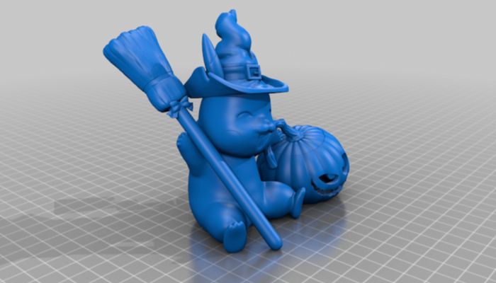 Halloween 3D printed Pikachu from stl file