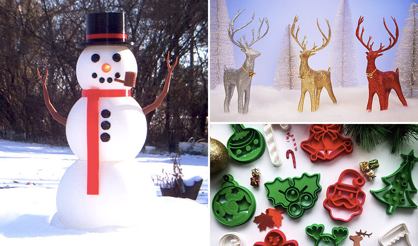 3d printed Christmas decorations