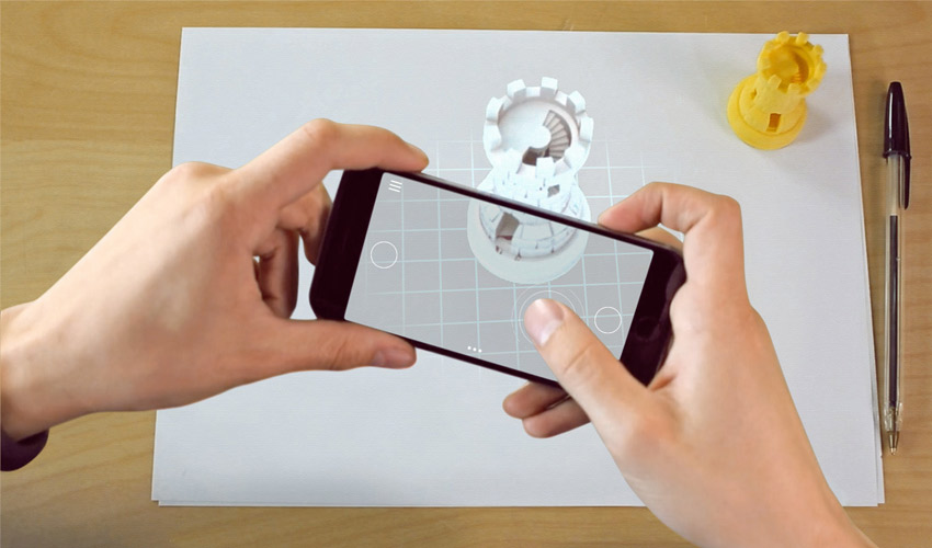 Grib3D, the Free 3D Modelling App based on Augmented Reality