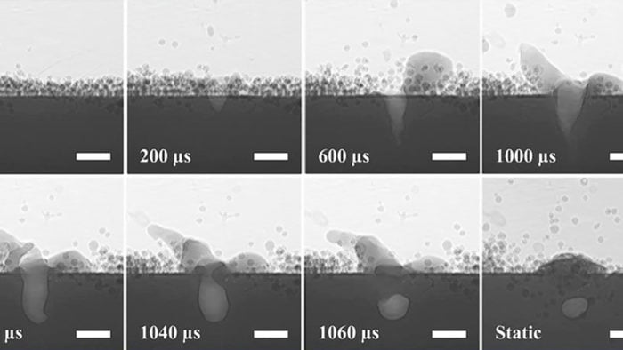 High-speed x-ray images of ‘keyhole’ defect forming taken by Researchers at Argonne in 2017. (Image via Argonne National Laboratory.)