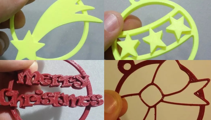 3d printed christmas decorations