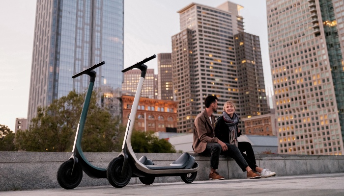 Scotsman's 3D printed e-scooters are available in 5 different colors. (Image credit: Scotsman)