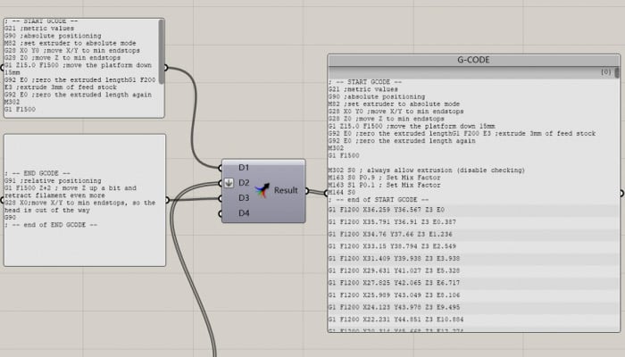 G-code generation in Grasshopper