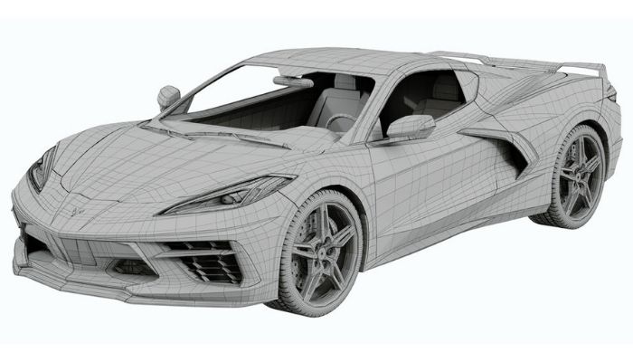 3D printed corvette prototype