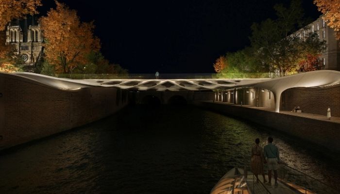 AI-generated image of the planned Diamanti Bridge. (Credits: Massive Form).