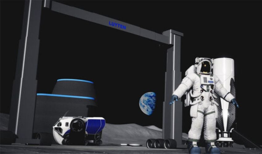 Platypus Galacticus 3D printer on the moon