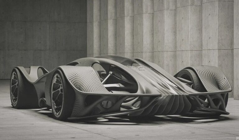 A Futuristic Supercar Model Born From Generative Design - 3Dnatives