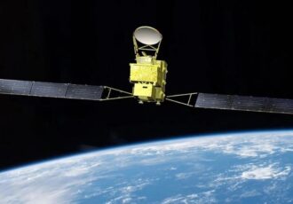 mitsubishi satellites in outer space