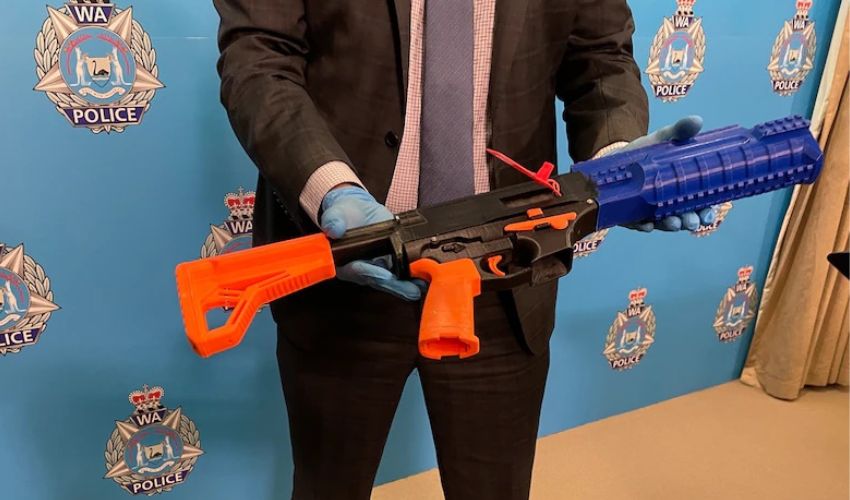 3D printed gun in Western Australia