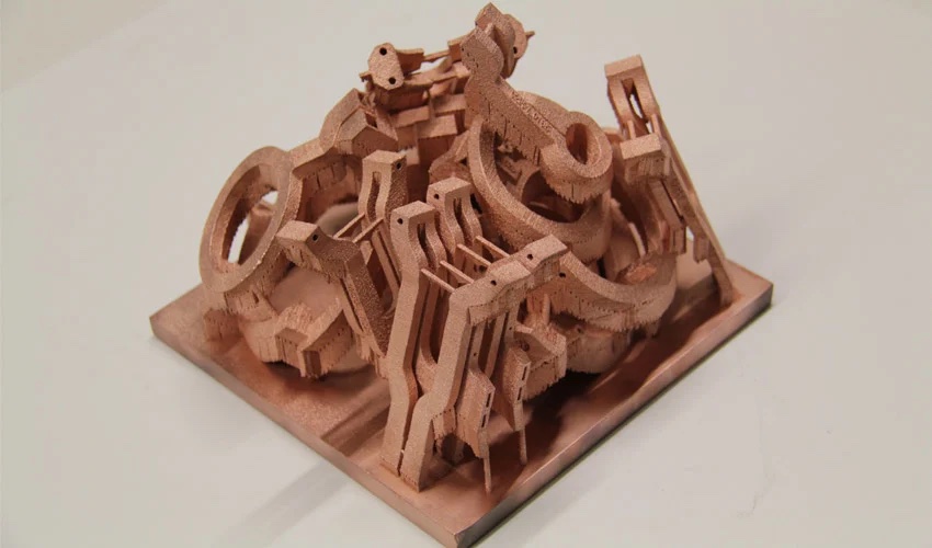 3D printed pure copper coil