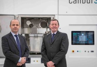 RAF personnel in front of the Calibur3 printer