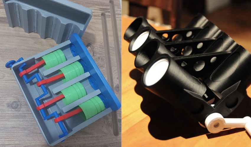 example of simple engine 3D Print Model