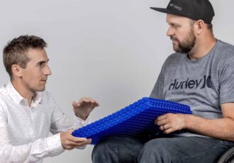 3D printed wheelchair cushion