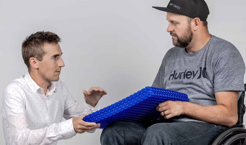 3D printed wheelchair cushion