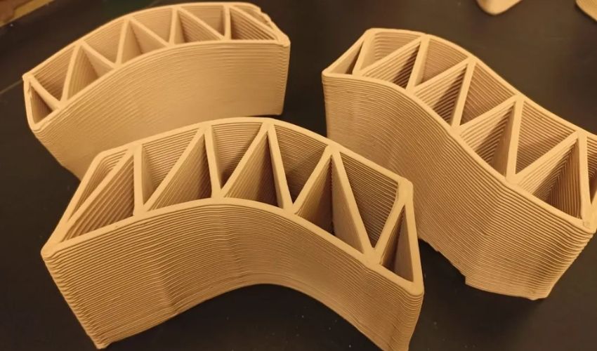 3D printed clay bricks