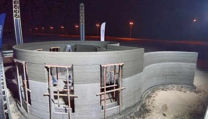 A 3D printed building requires less time and labor to construct. For example, a cafe in Oman was printed in just 22 hours.