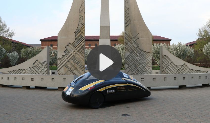 Perdue's 3D printed solar race car, Apollo