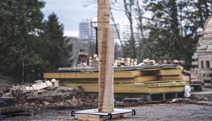 Coffrage sciure de bois imprimé en 3D