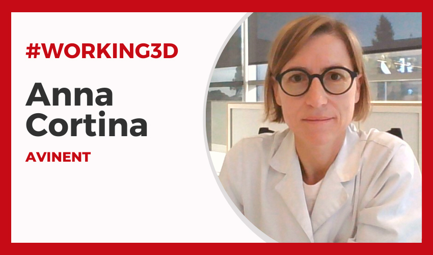 Anna Cortina is a specialist for quality control in 3D printing for the healthcare industry