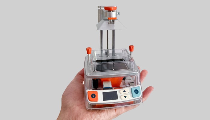 The TinyMaker printer fits in your palm