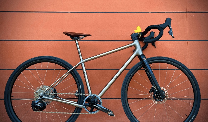 a 3D printed titanium bike frame