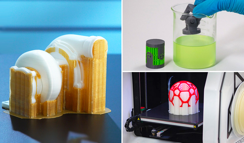 Soluble support materials for 3D printing