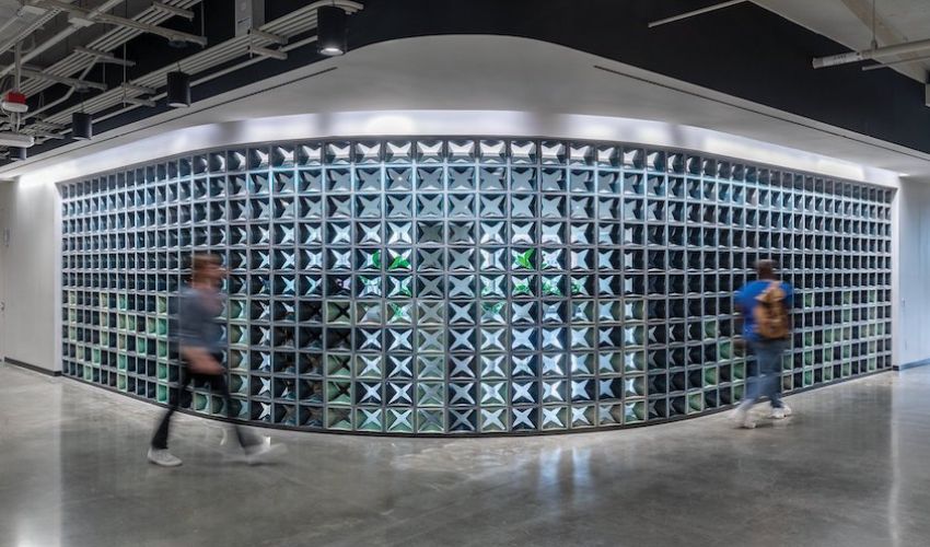 Amazon 3D printed ceramic block wall