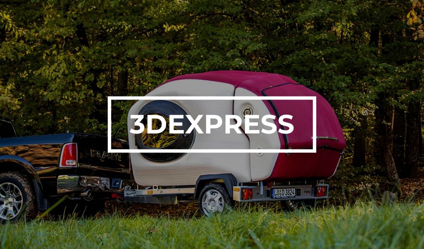 3D printed trailer camper van