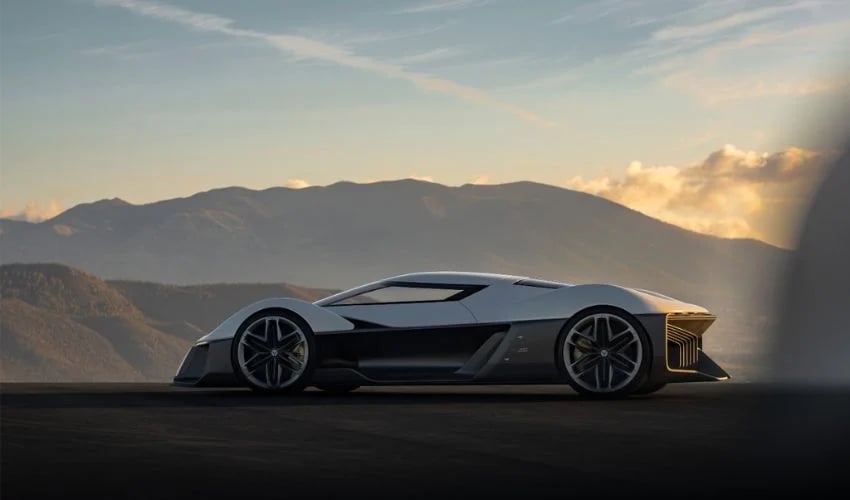 GM Chevrolet Corvette concept car with 3D printing