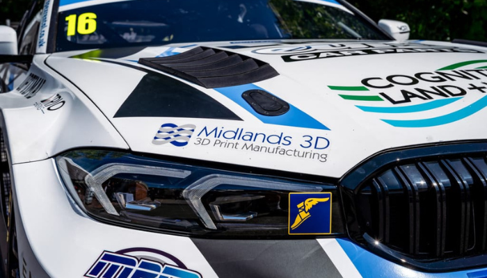 Midlands 3D also showcased their collaboration with the WSR Racing team on two new touring cars.