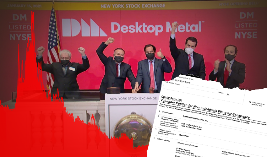 Desktop Metal Filed Chapter 11 Bankruptcy