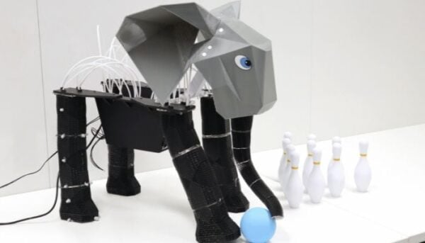 Thanks to the special printing technology, the robot is able to mimic complex movements.