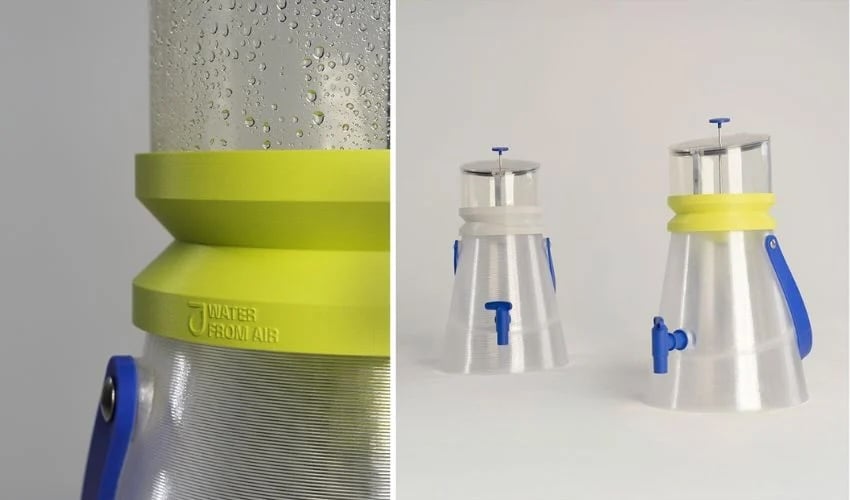 Water from air device close up