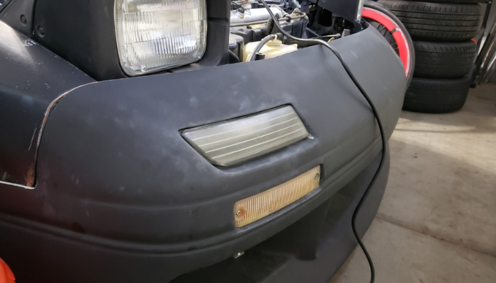3D printed OEM turn signals on a Mazda Rx-7 (Photo Credit: Michael Burton)