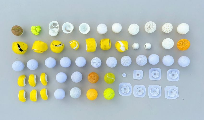 3d printed tennis balls