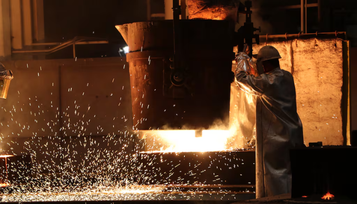 Rock Island Arsenal also specializes in casting molds using molten steel. (Photo Credit: RIA-JTMC)