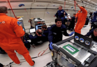 3D printed human muscle in microgravity