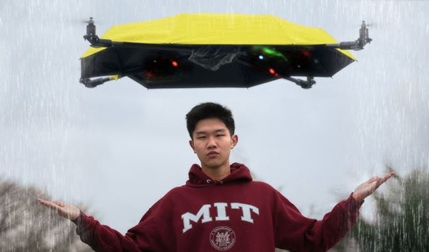 3D printed flying umbrella